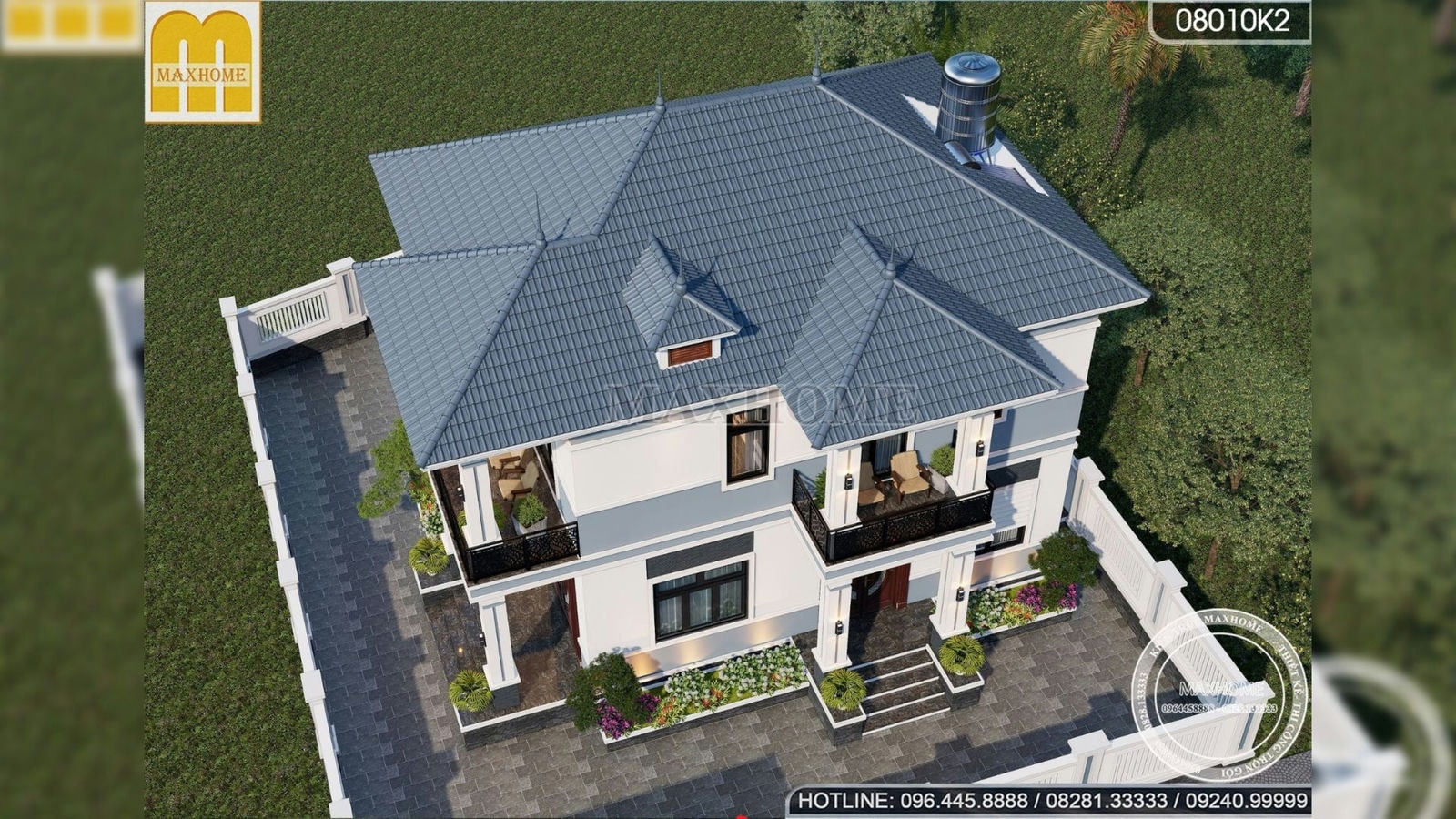 Mẫu nhà mái Nhật 2 tầng với 3 phòng ngủ cực rộng giá từ 1,3 tỷ | MH02586